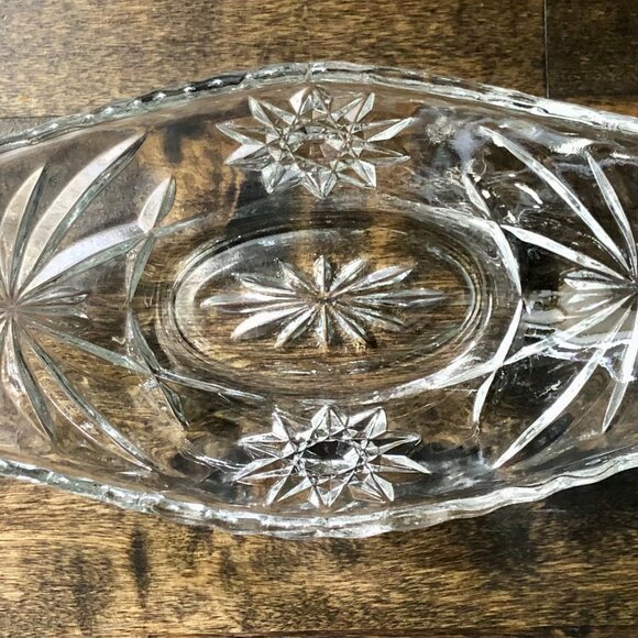 Anchor Hocking EAPC /Star of David Small Oval Boat 9" Bowl Banana Split Serving - Picture 8 of 8